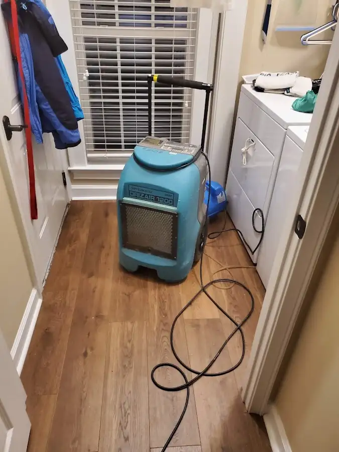 Commercial dehumidifier deployed for Crawl Space Restoration in Marshfield