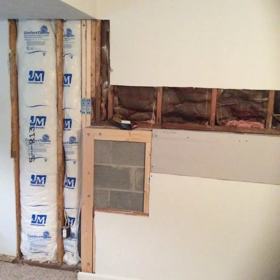 Wall insulation replacement during Odor Removal & Deodorization in Marshfield